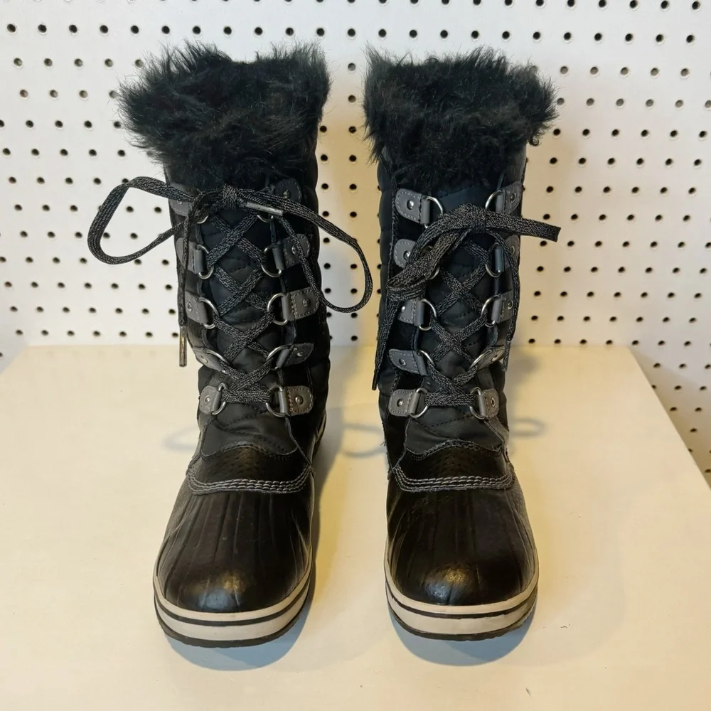 Sorel | Tofino II' Faux‎ Fur Lined Waterproof Boot in Black NY2419-010 Sz. 6